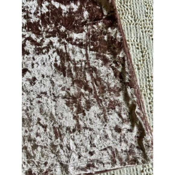 Pink Crushed Velvet Tank Top Lock & Love Premium Sz Small Made in USA Polyester - Picture 6 of 6